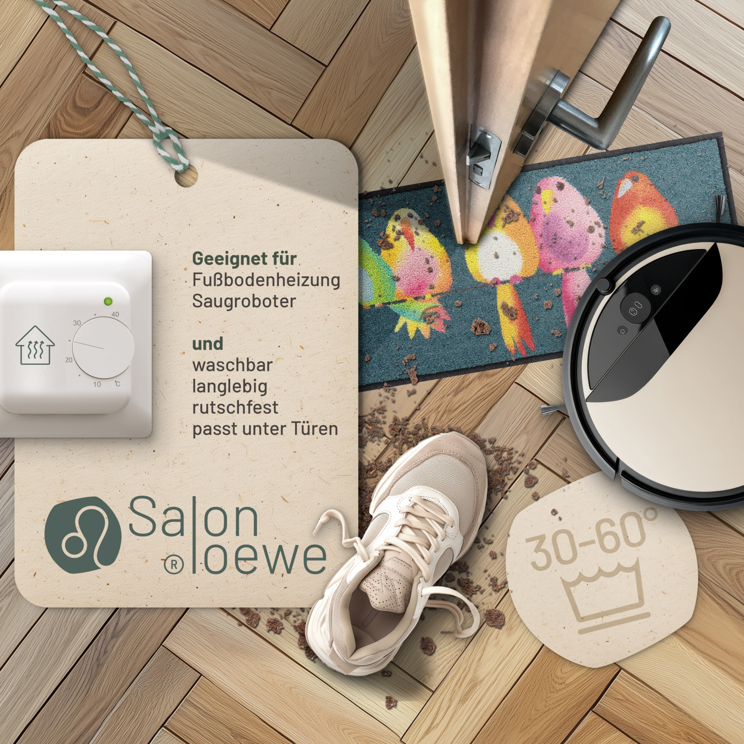 salonloewe-fussmatte-rainbow-birds-eingangsmatte-30-x-100-cm-bunte-vogel-fu-matt image 3