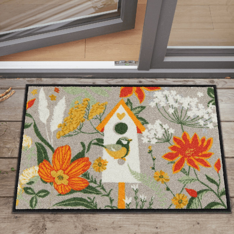 salonloewe-birdies-home-spring-eingangsmatte-50-x-75-cm-florales-design-waschbar image 2