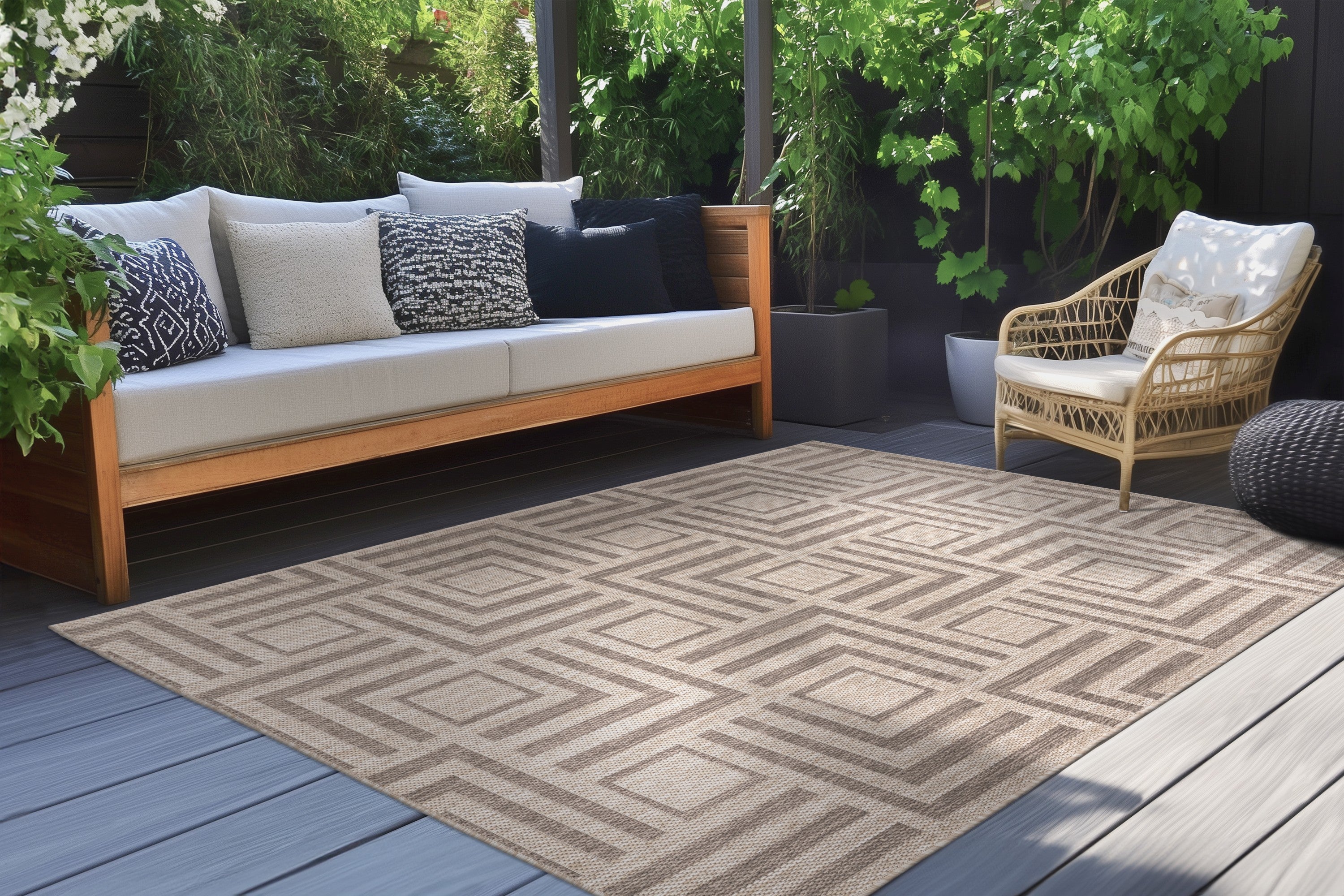 kayoom-diabolo-125-kurzflorteppich-5-mm-flor-1200-g-m-taupe image 3