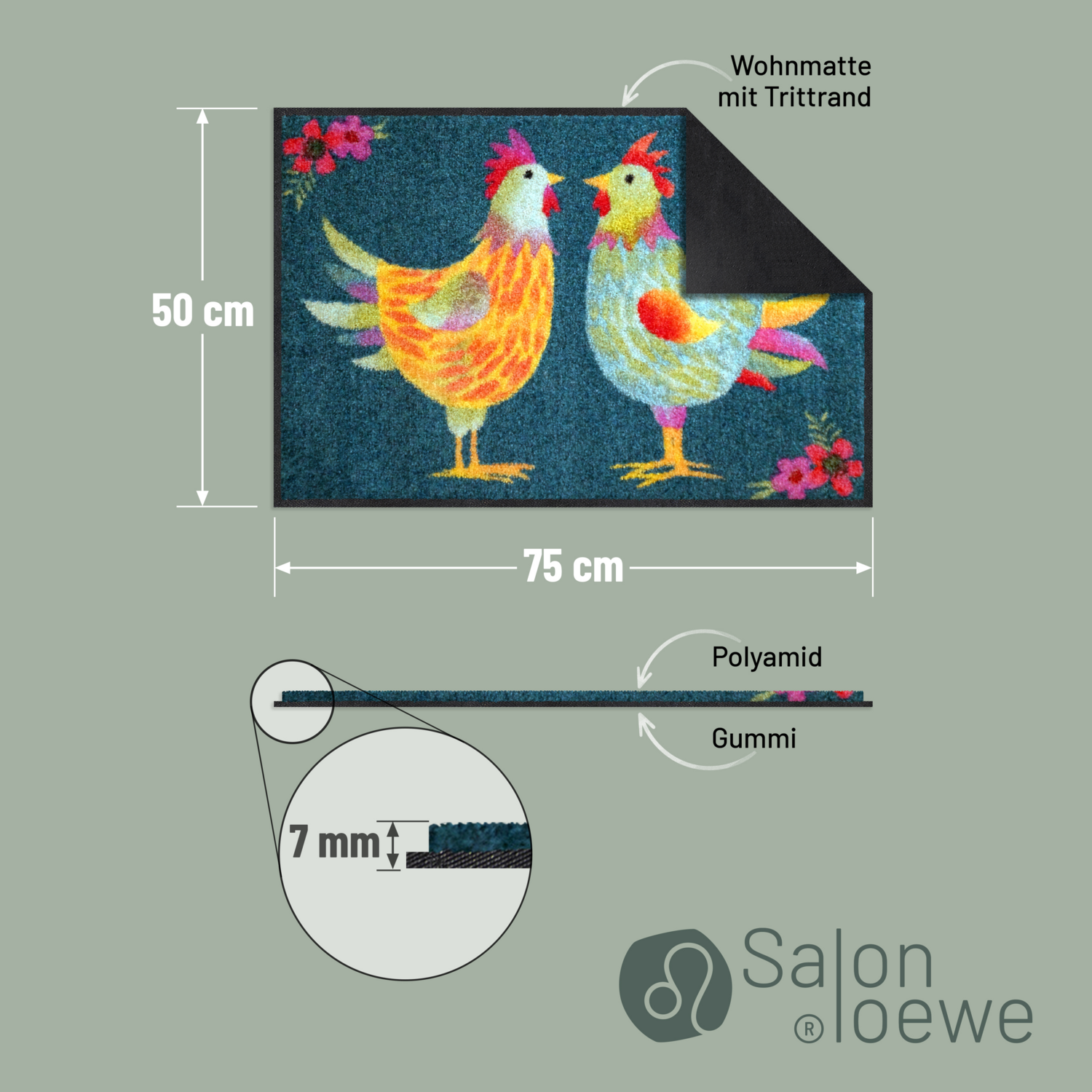salonloewe-rainbow-chicken-petrol-eingangsmatte-50-x-75-cm-buntes-h-hnermotiv-ru image 4