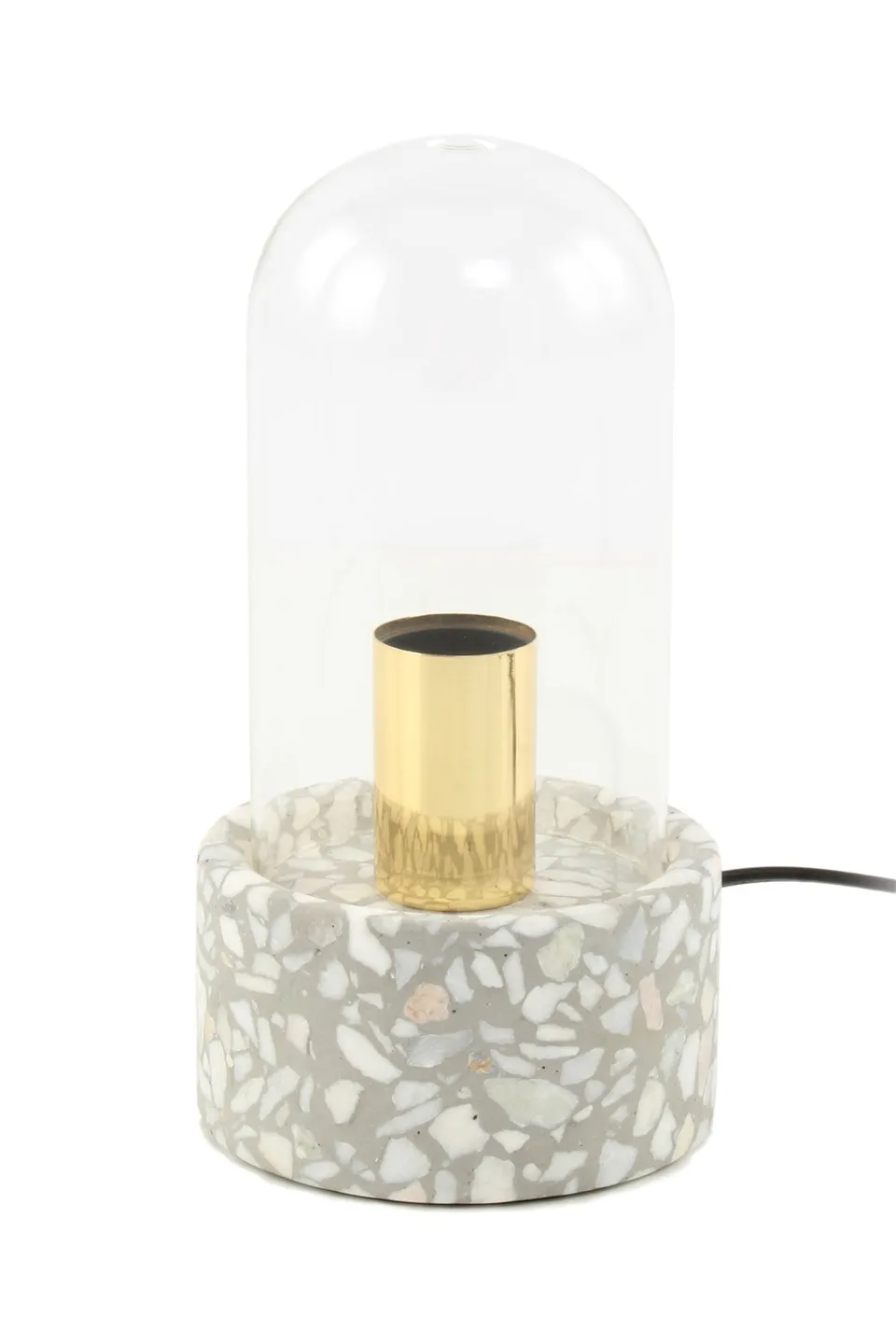 kayoom-tischlampe-curacao-725-stilvolle-tischleuchte-mit-glaskuppel-minimalistis image 1