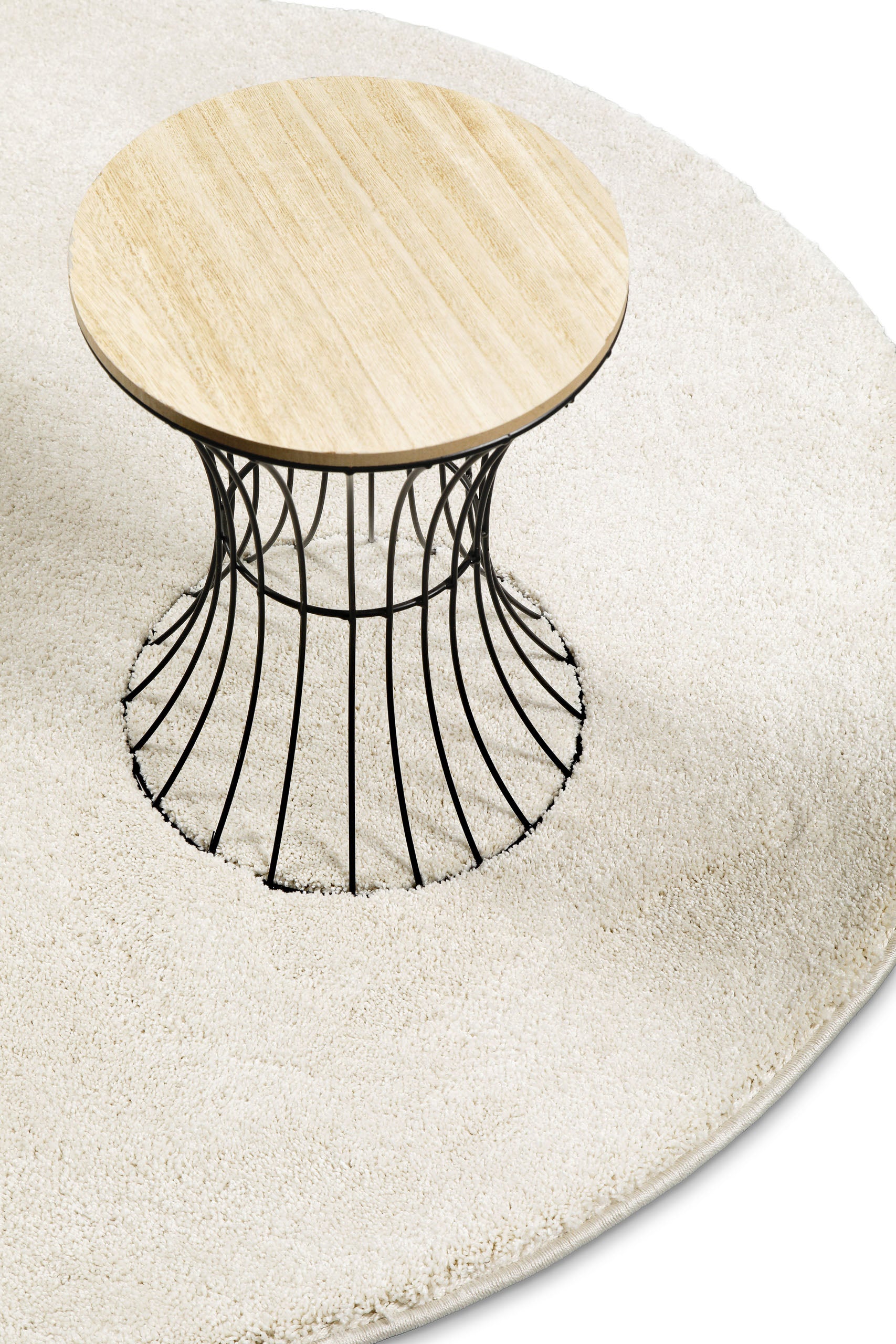 weconhome-basics-nova-kurzflorteppich-rund-creme-wei-maschinengewebter-teppich-a image 6