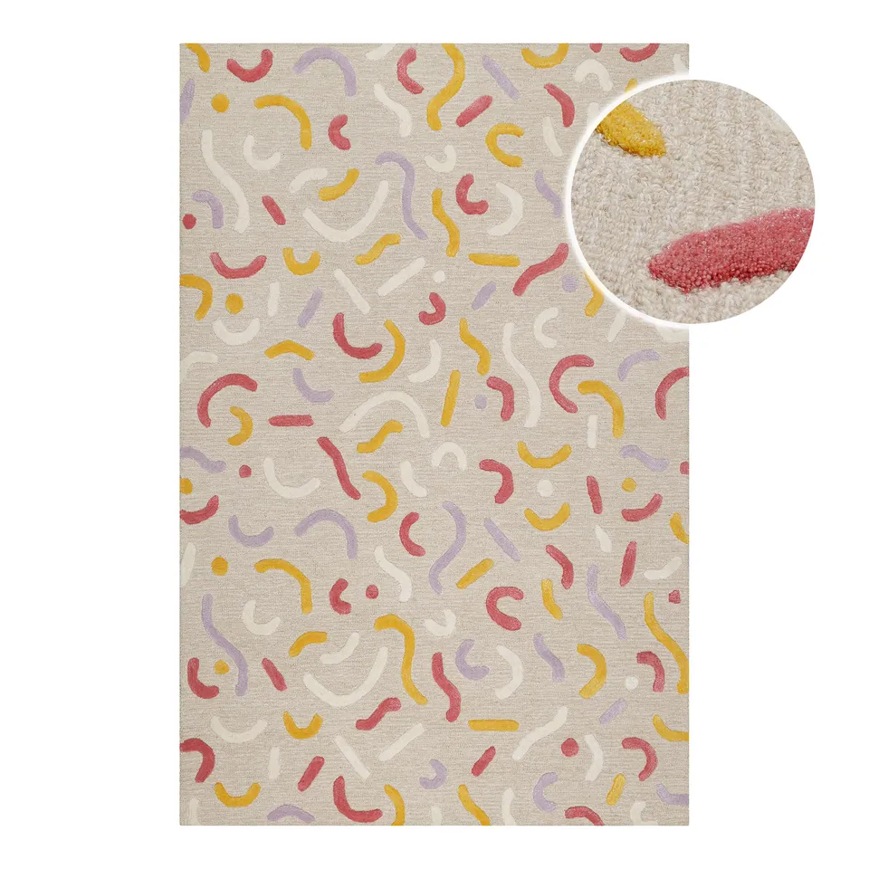 smart-kids-confetti-2-0-kinderteppich-beige-multi-schurwolle image 1