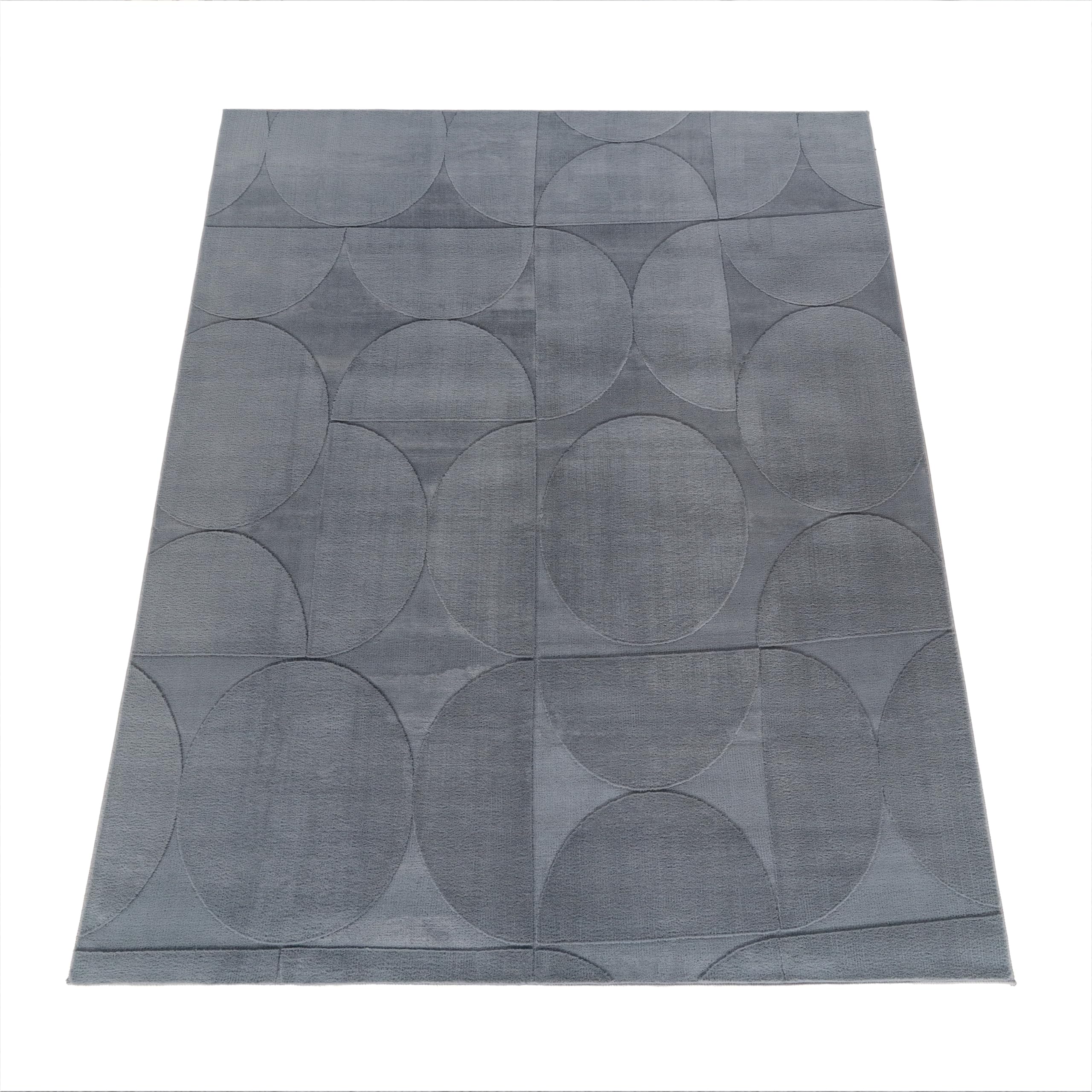 paco-home-skandi-boho-kurzflor-teppich-160x220-cm-anthrazit-rauten image 7