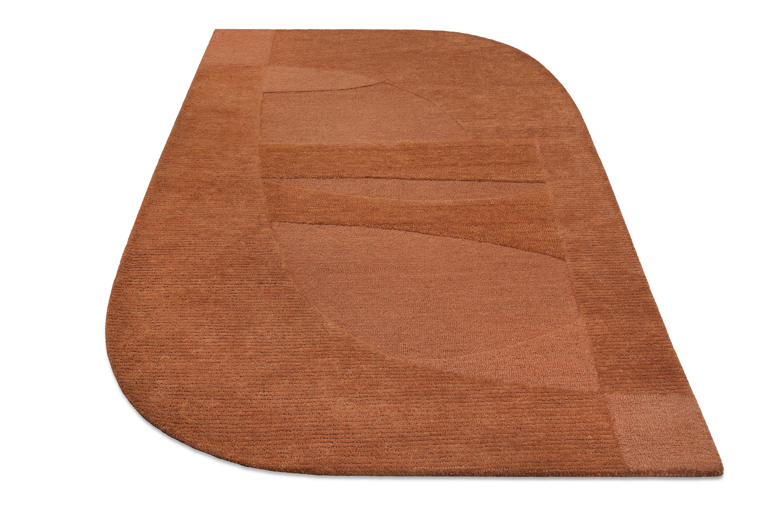 weconhome-dodo-kurzflorteppich-lehmbraun-wei-handgetuftet-100-schurwolle-asymmet image 4
