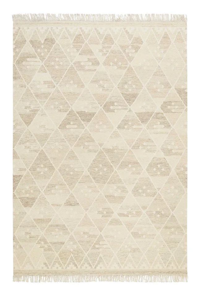 weconhome-green-looop-kelim-vermont-beige-braun-meliert-wolle image 1