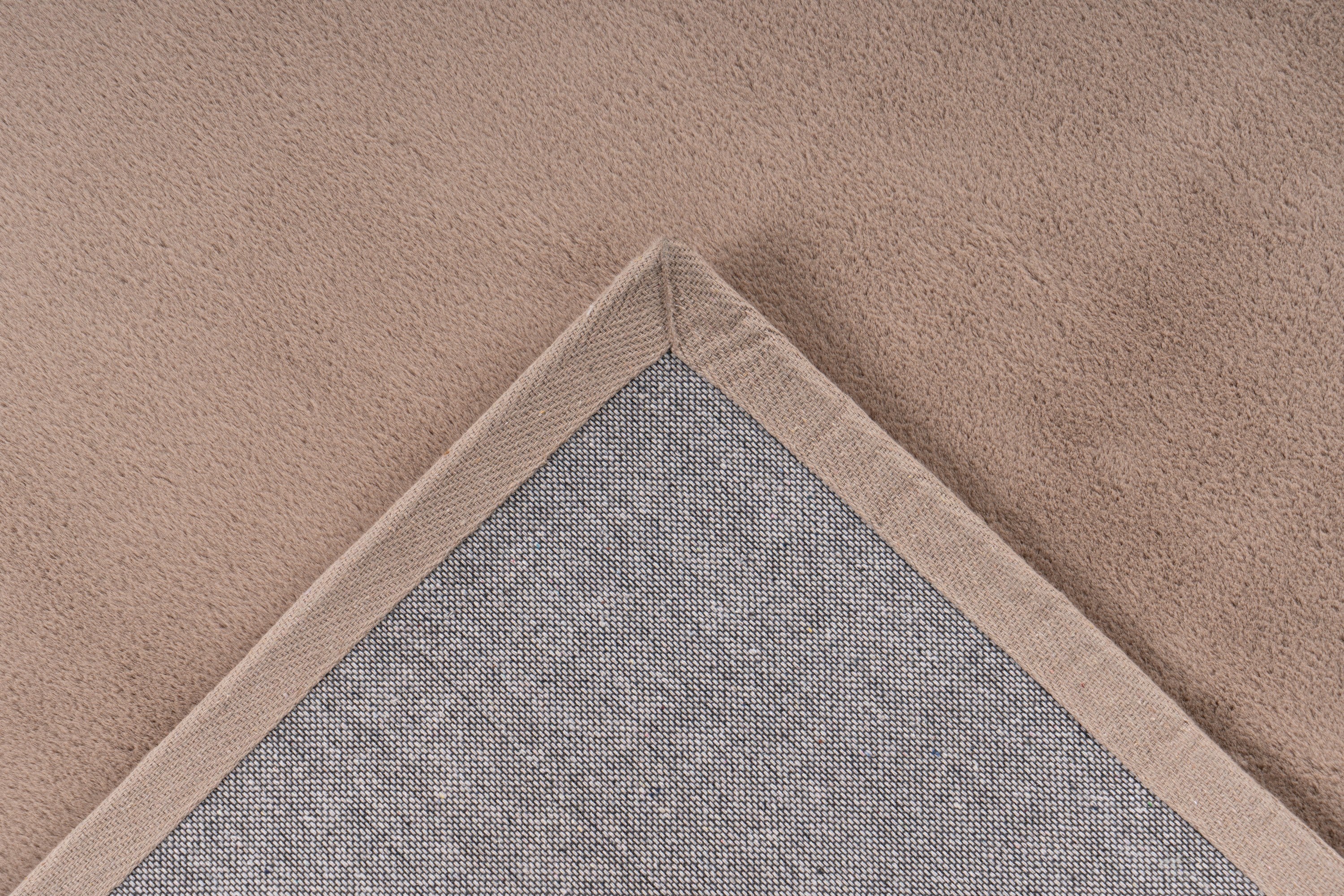 kayoom-relic-125-kurzflorteppich-21-mm-florh-he-1700-g-m-polyester-taupe image 5