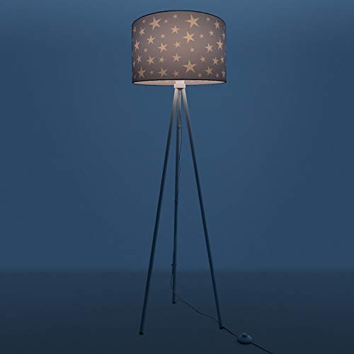 paco-home-kinder-stehlampe-stern-turquoise-dreibein-wei-e27 image 8