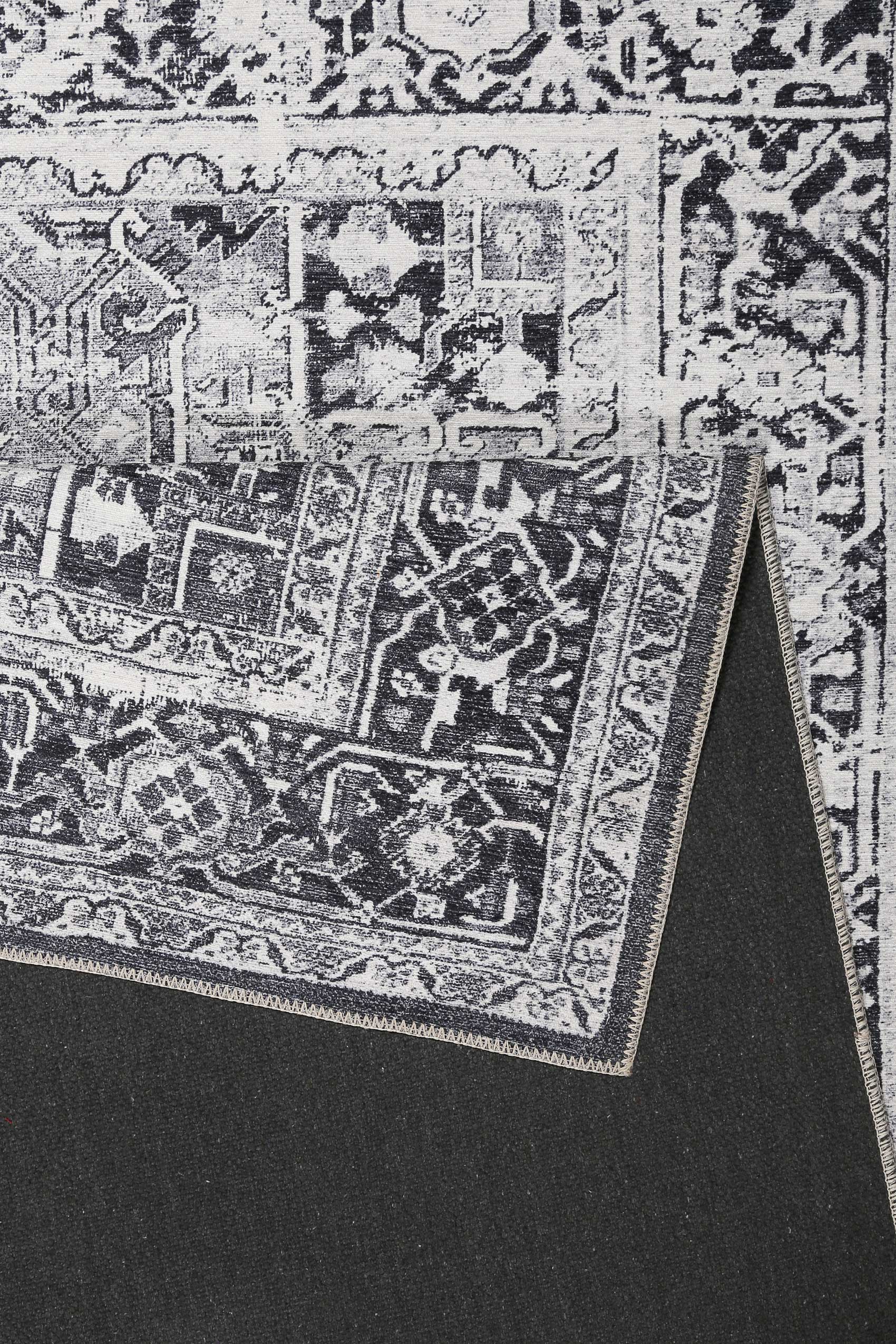 weconhome-vintage-teppich-seelace-grau-kurzflor-gewebt-chenille-baumwolle-oeko-t image 3