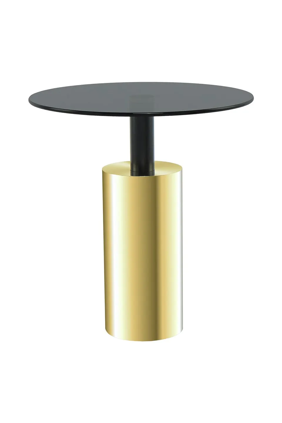 kayoom-beistelltisch-rosanna-525-glamour-ser-glas-beistelltisch-mit-rundem-metal image 1