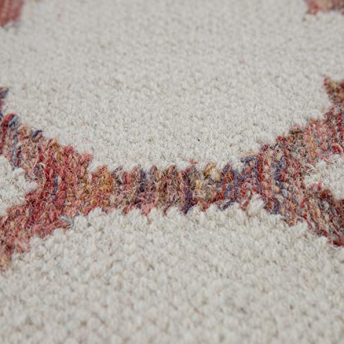 paco-home-teppich-skandi-kilim-marokko-beige-rot-140x200-cm image 7