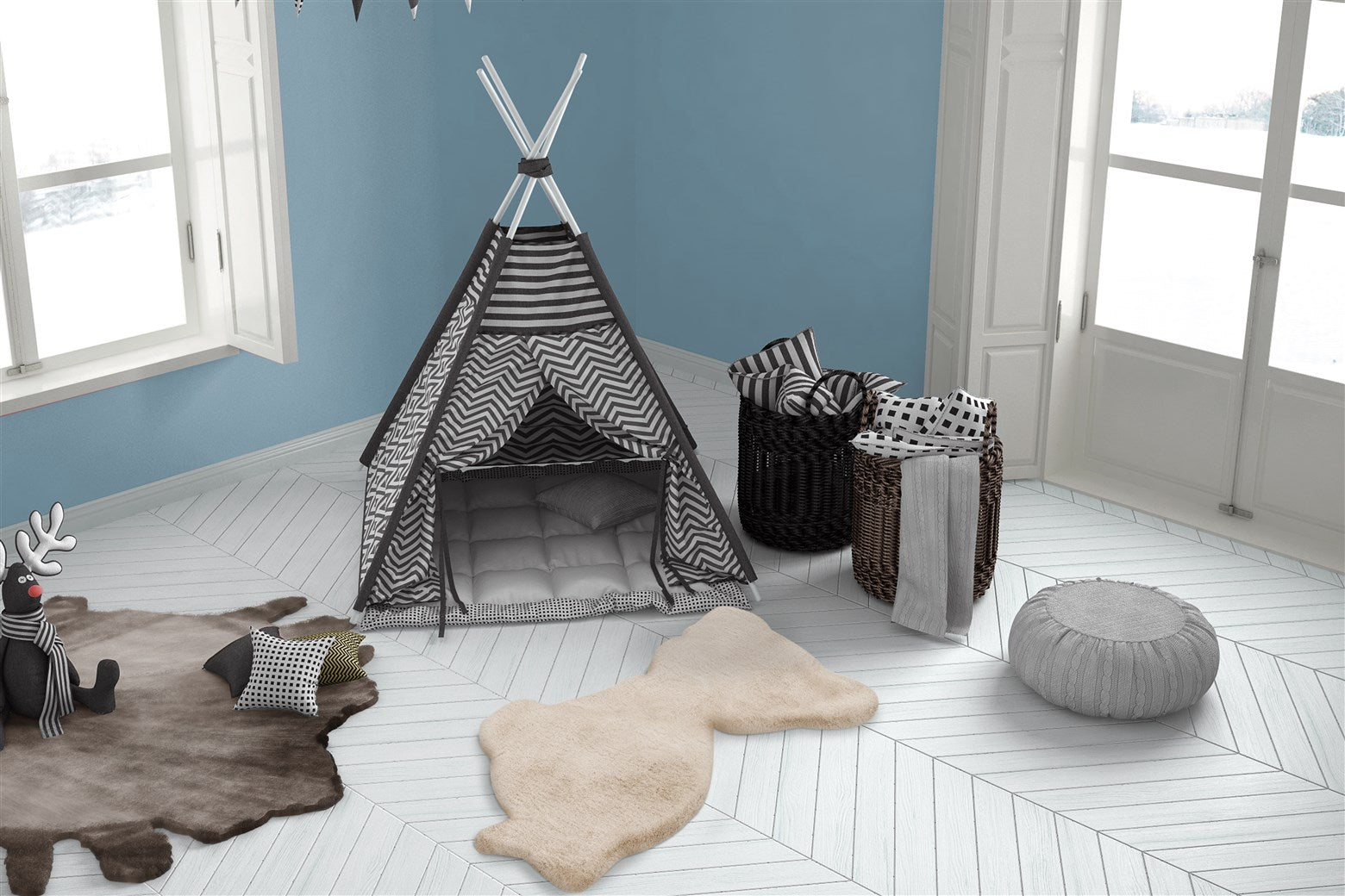 kayoom-lovely-kids-425-kinderteppich-in-tigerbaby-form image 6