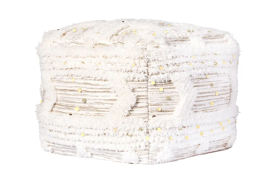kayoom-bohist-425-pouf-boho-stil-fransen-quasten-sitzhocker image 1