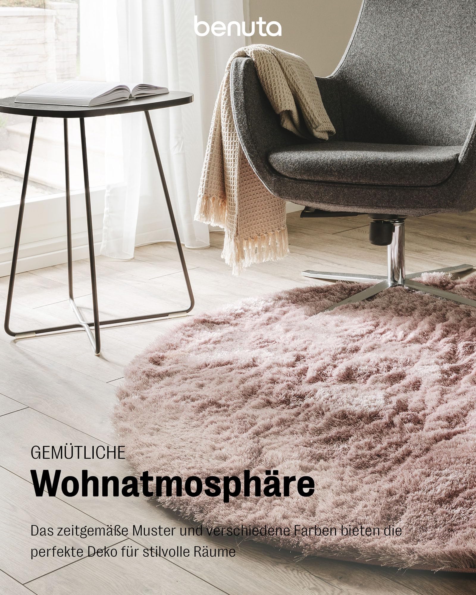 benuta-nest-hochflorteppich-whisper-rosa-rund-160-cm image 5