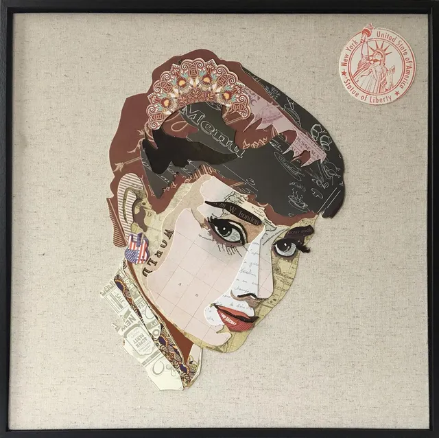kayoom-papier-wandbild-actress-52x52-cm-leinwanddruck image 1