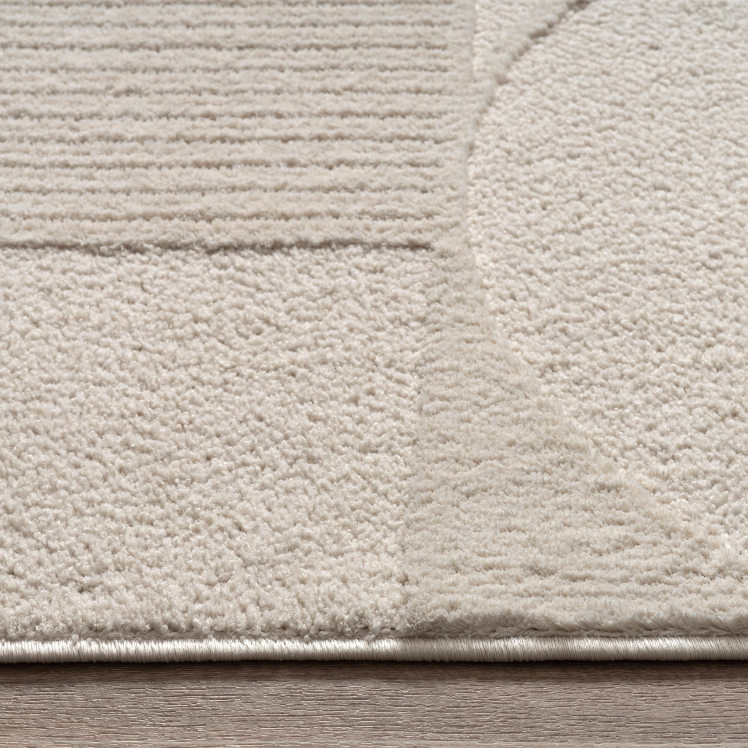 paco-home-metro-kurzflor-teppich-creme-80x150-cm-abstrakt-3d image 2