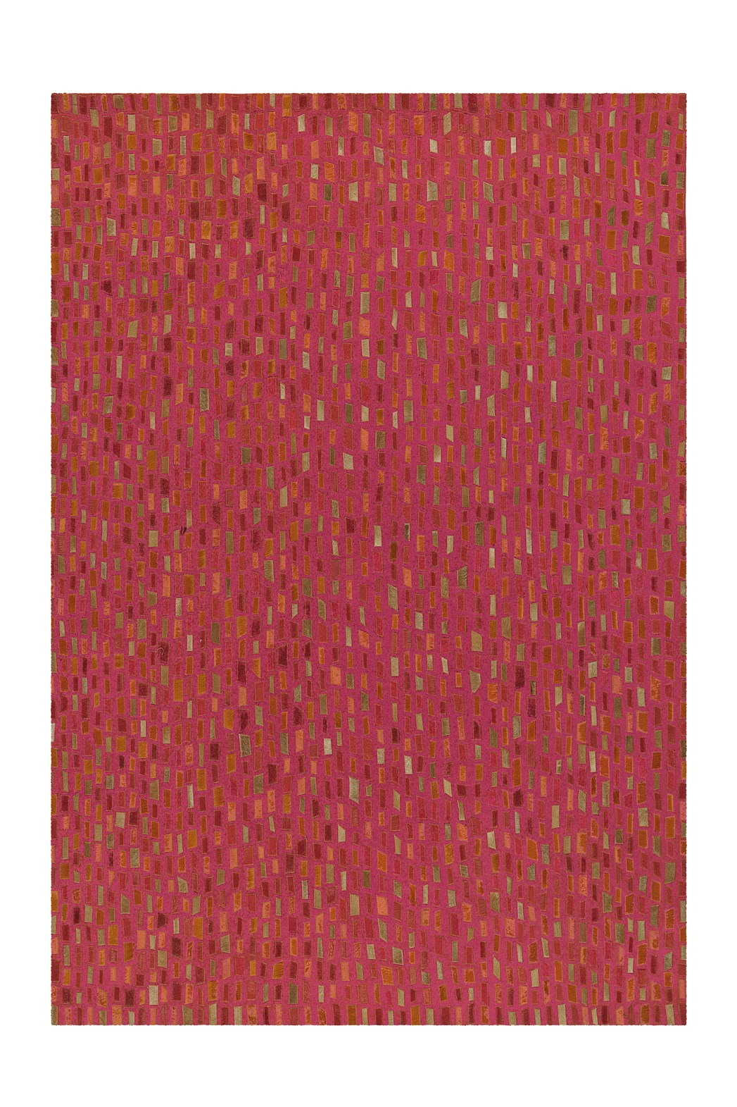 kayoom-wild-8022-flachflorteppich-patchwork-optik-leder-wolle-polyester image 1