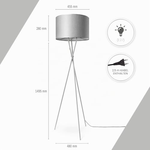 paco-home-stehlampe-dreibein-stoffschirm-skandi-e27-mit-stecker-einfarbig image 7