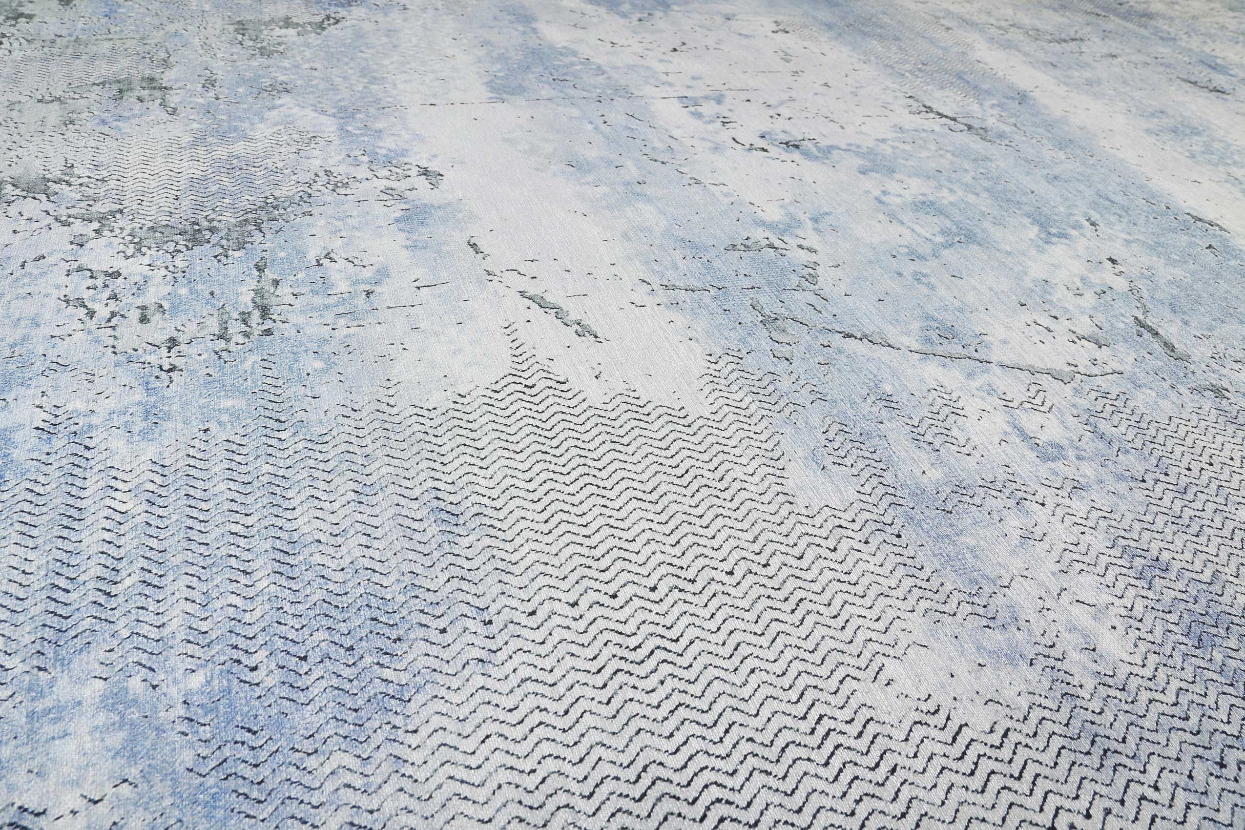weconhome-radiate-vintage-teppich-blau-grau-kurzflor image 5
