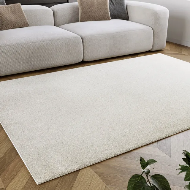 homie-living-kurzflorteppich-manta-creme-wei-gewebt-synthetik-oeko-tex image 1