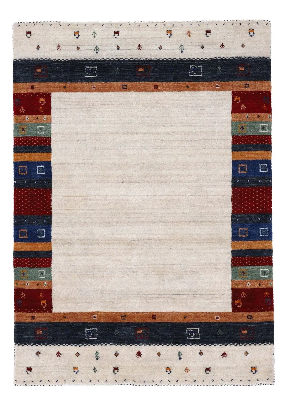 carpetfine-wollteppich-gabbeh-nura-beige-140x200-cm image 1