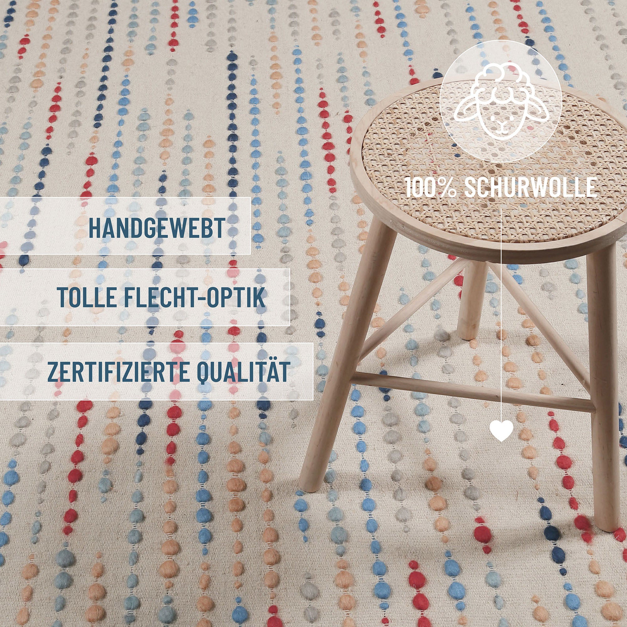 weconhome-maddie-wollteppich-creme-beige-punkte image 8