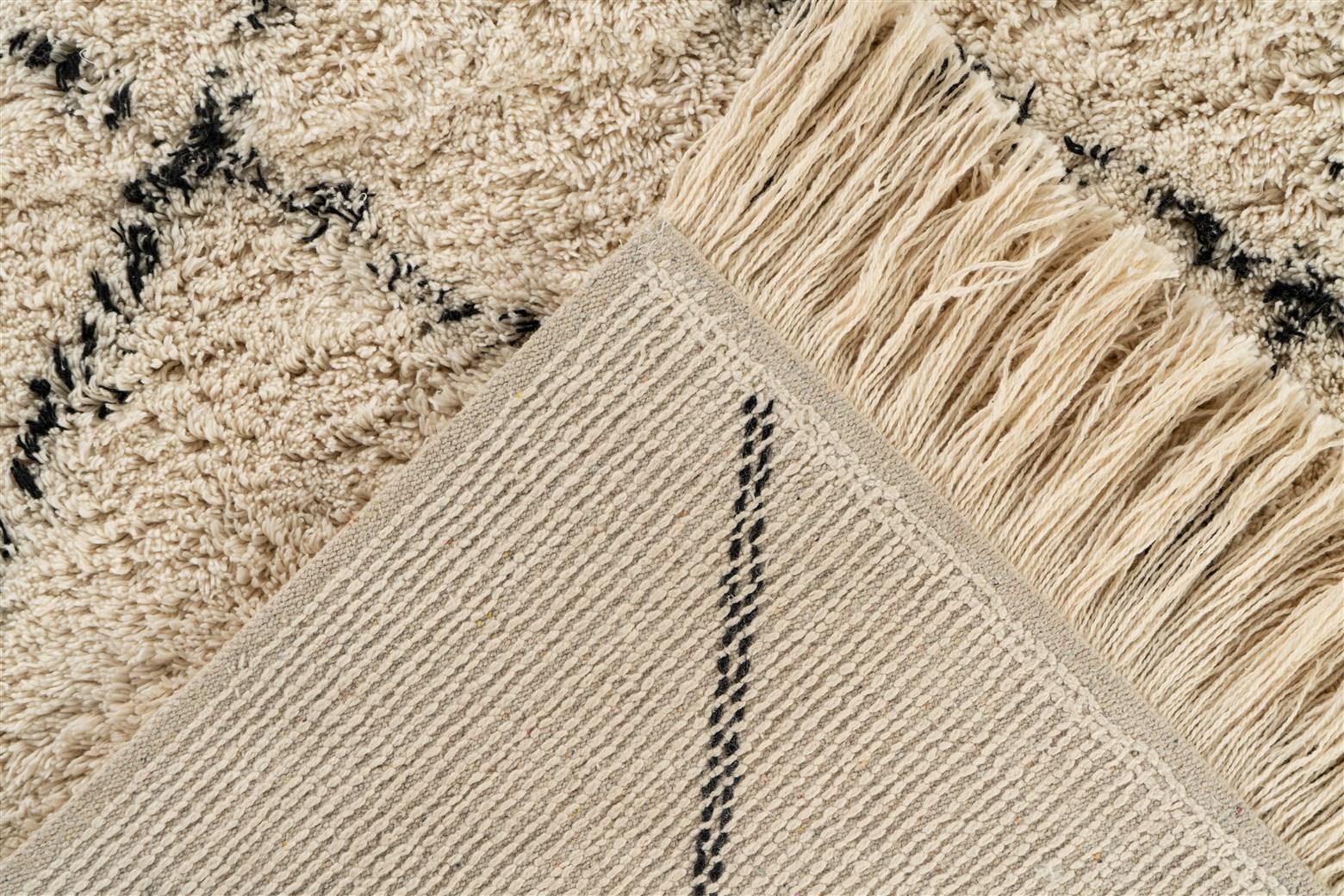 kayoom-mylen-625-flachflorteppich-creme-schwarz-pflegeleicht-verschiedene-gr-en image 5