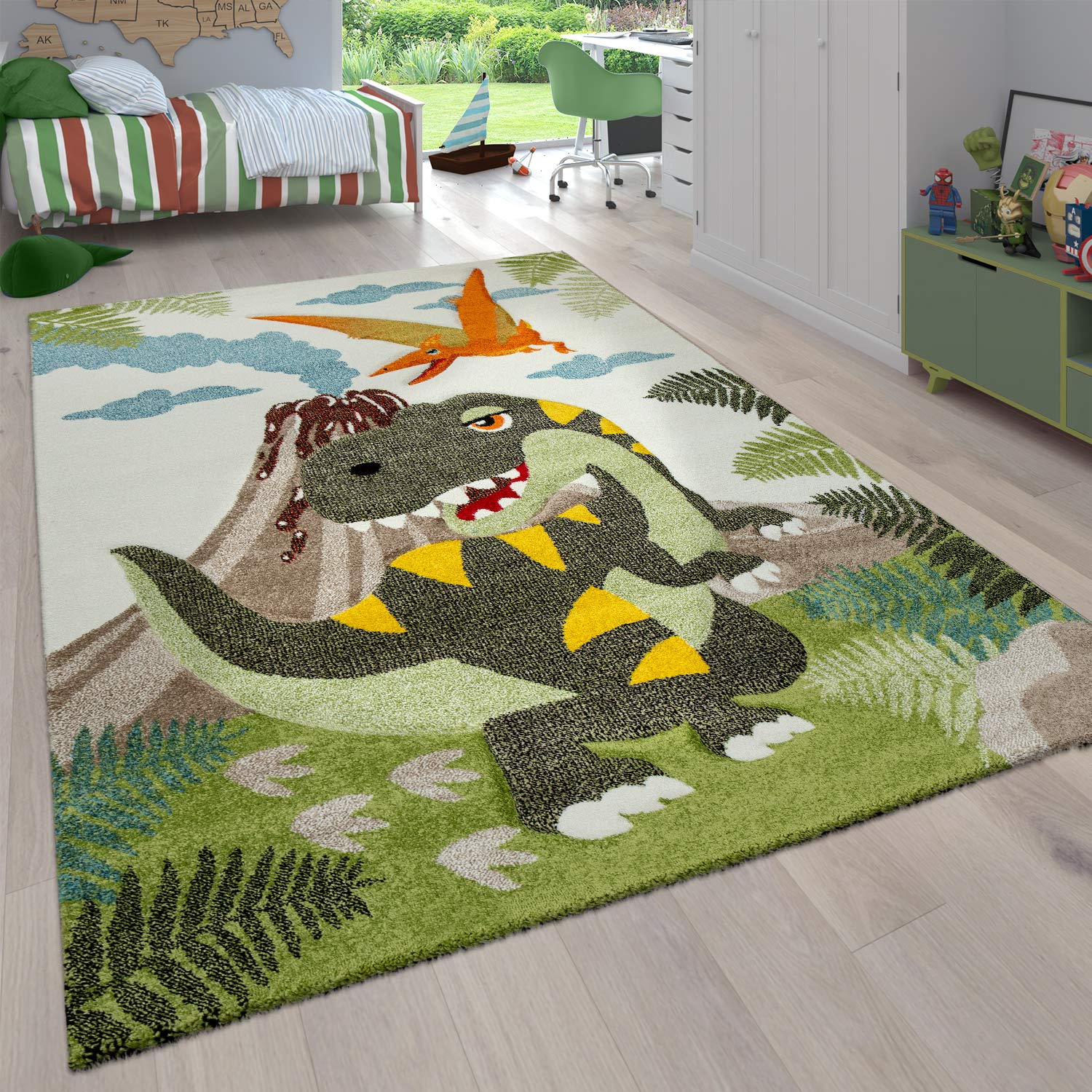 paco-home-kinderteppich-dschungel-tiere-160x230-cm-beige image 6