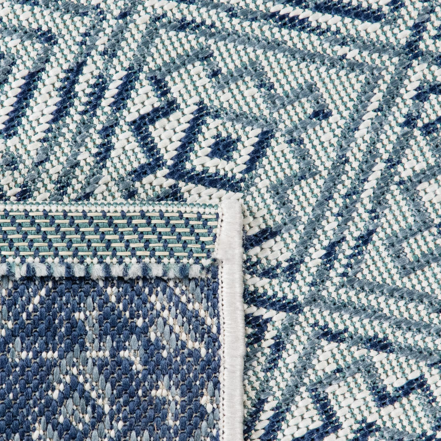 paco-home-outdoor-flachgewebe-teppich-80x150-cm-blau-sisal-optik-geometrisch image 5