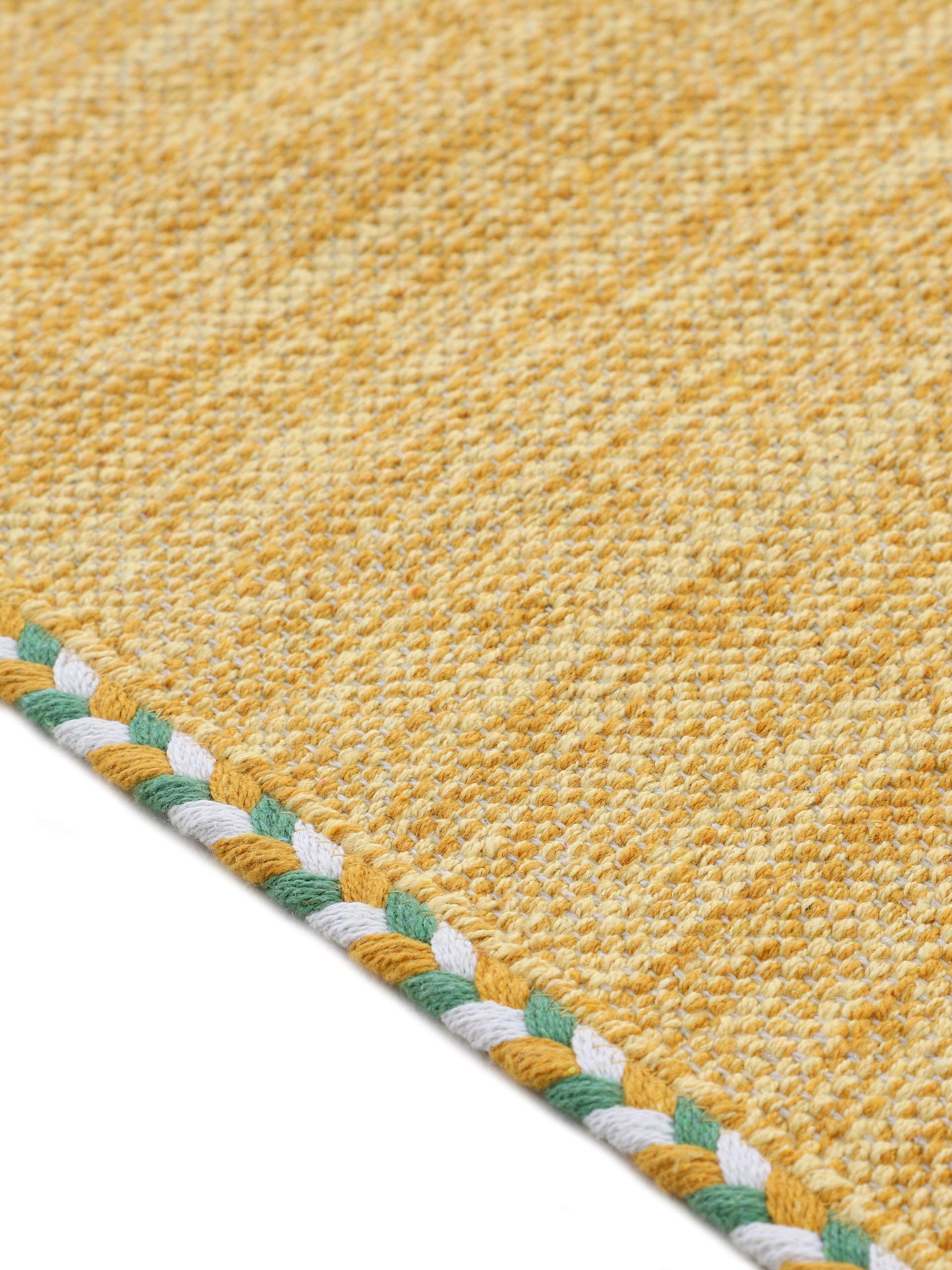 carpetfine-kelim-azizi-l-ufer-baumwolle-gelb-80x300-cm image 5