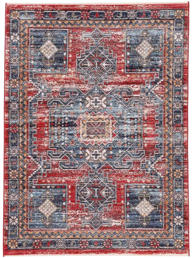 carpetfine-teppich-phoenix-rot-120x170-cm-moderner-vintage-teppich-f-r-wohn-und- image 1