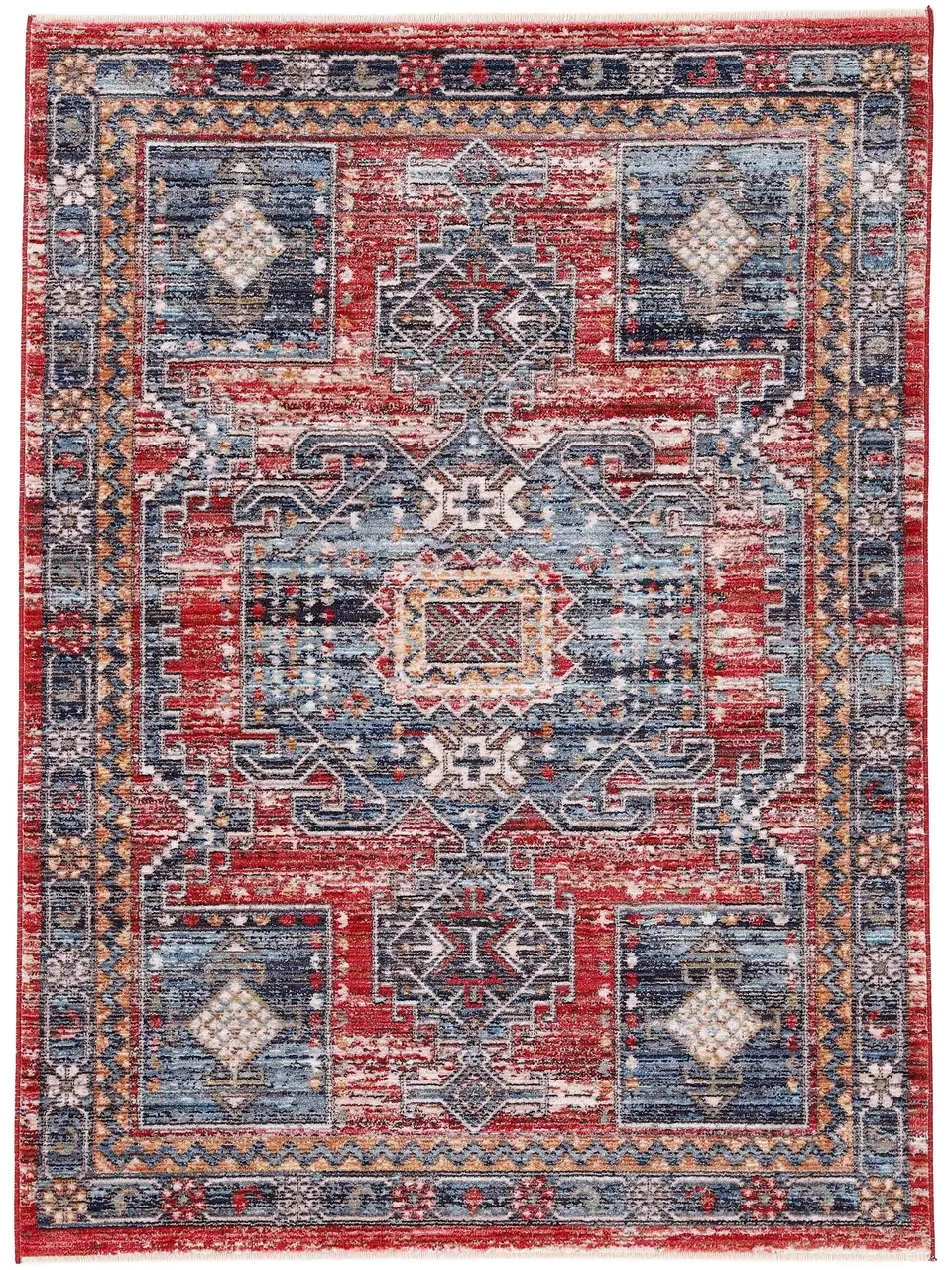 carpetfine-teppich-phoenix-rot-120x170-cm-moderner-vintage-teppich-f-r-wohn-und- image 1