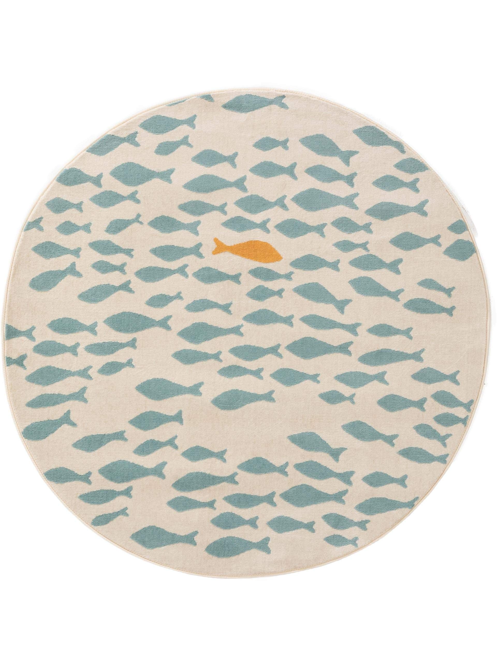 benuta-kinderteppich-juno-rund-120-cm-beige-blau-weich-pflegeleicht-f-rs-kinderz image 1