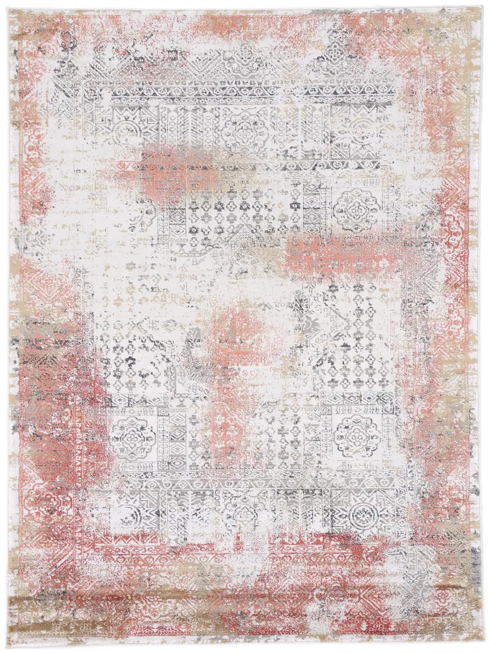 carpetfine-vintage-teppich-lyia-orange-120x170-cm image 1