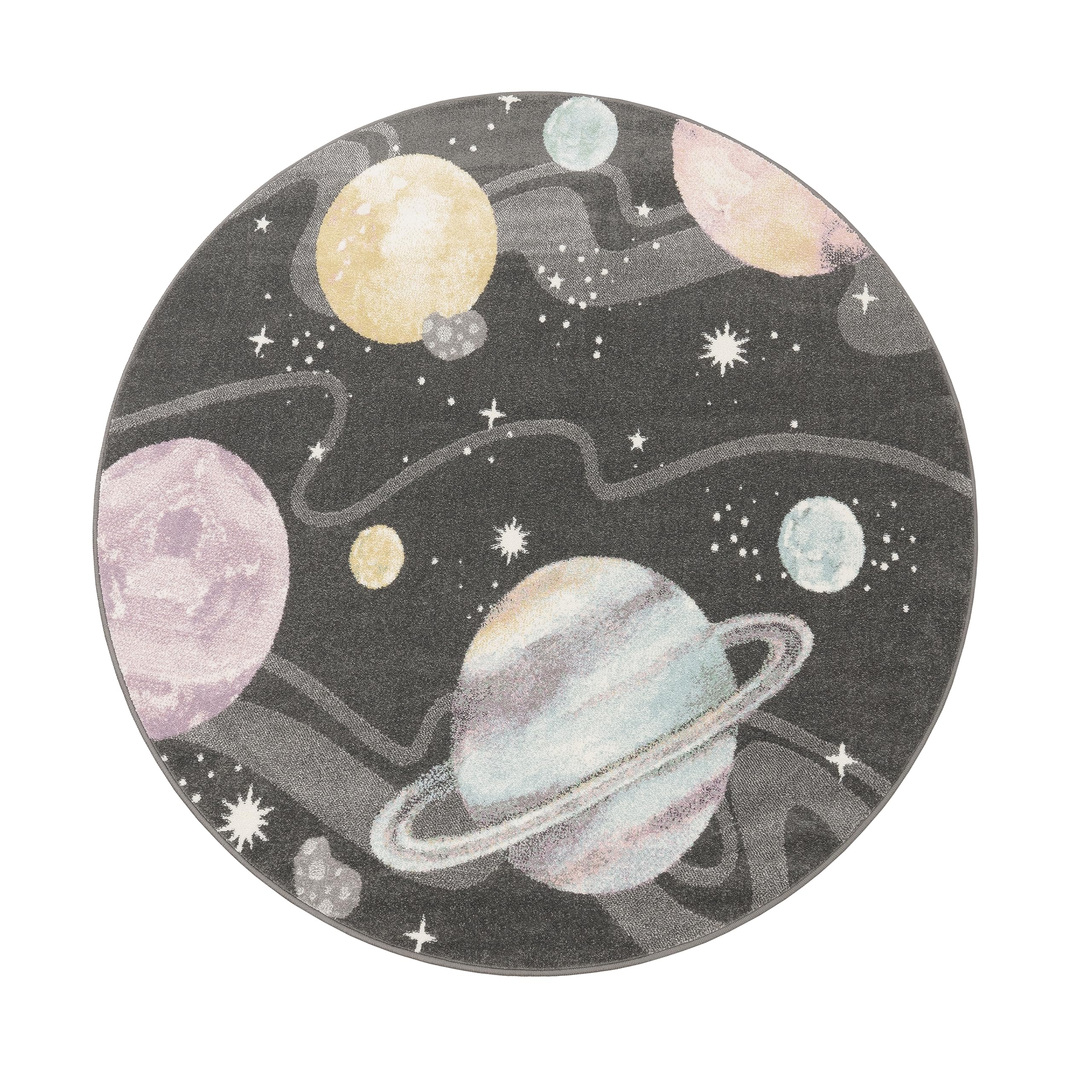 paco-home-kinderteppich-weltraum-planeten-rund-160-cm-anthrazit image 5
