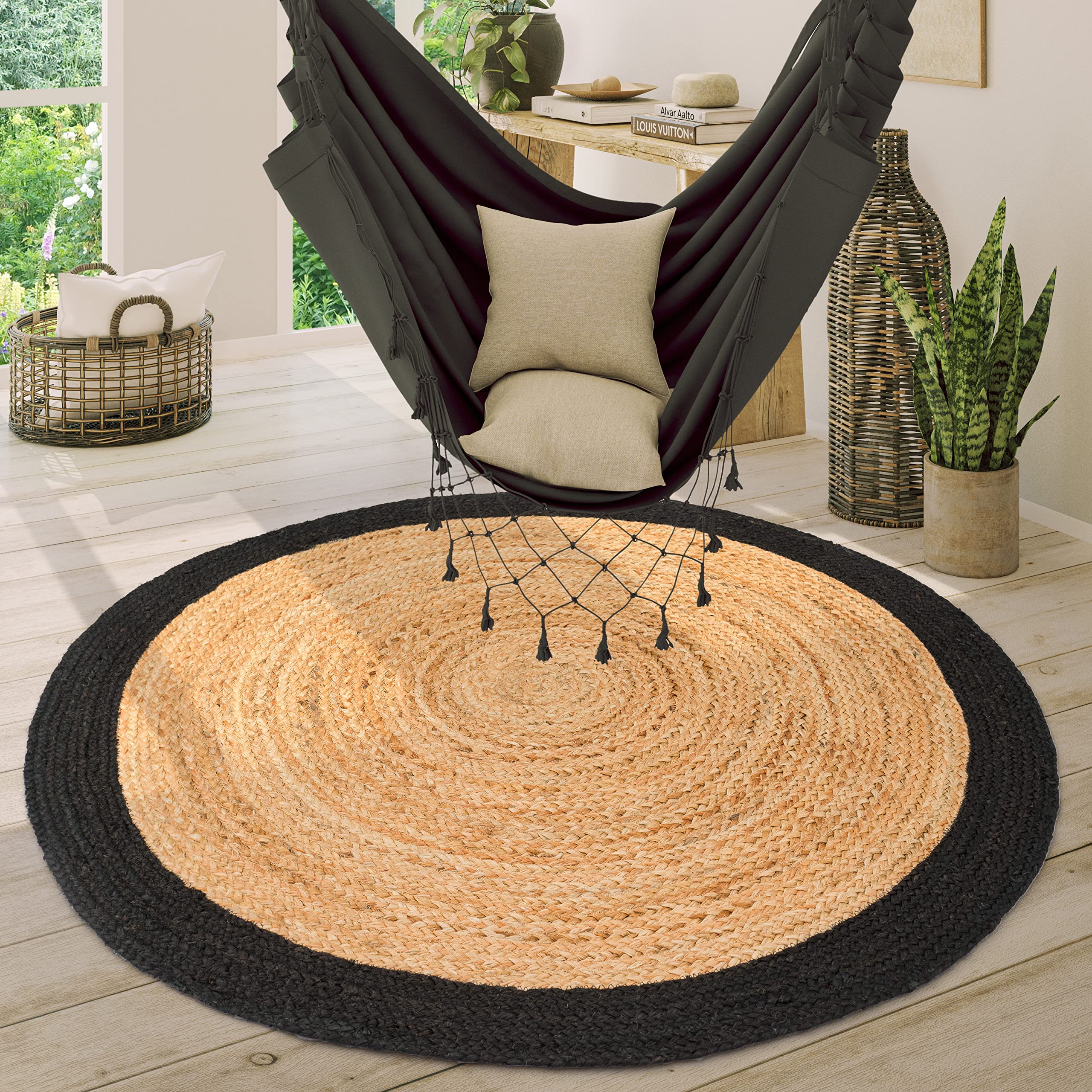 paco-home-jute-teppich-rund-120-cm-beige-boho-ethno-handgefertigt image 8