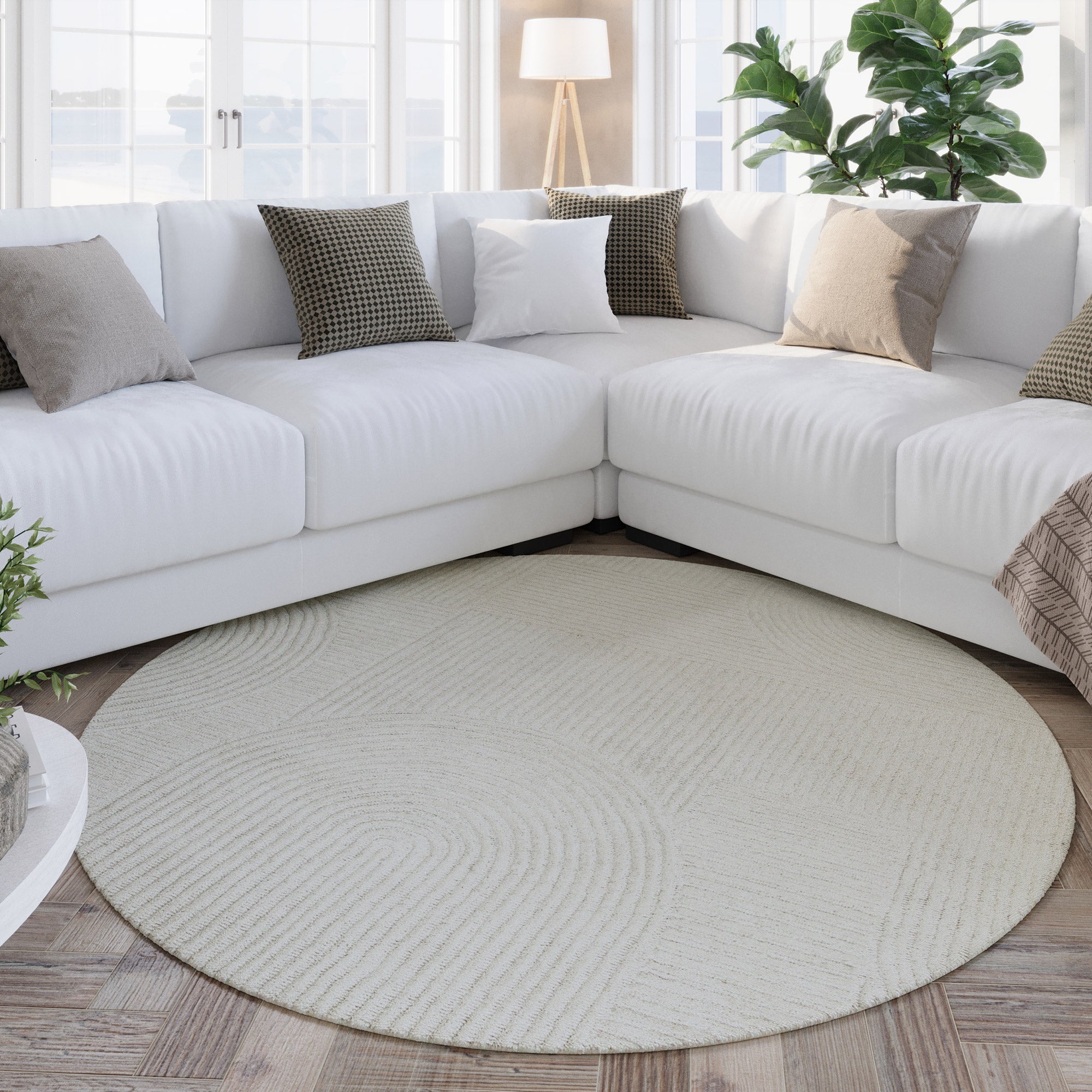 weconhome-hamptons-thirtysix-kurzflor-teppich-rund-creme-wei-aus-100-schurwolle- image 4