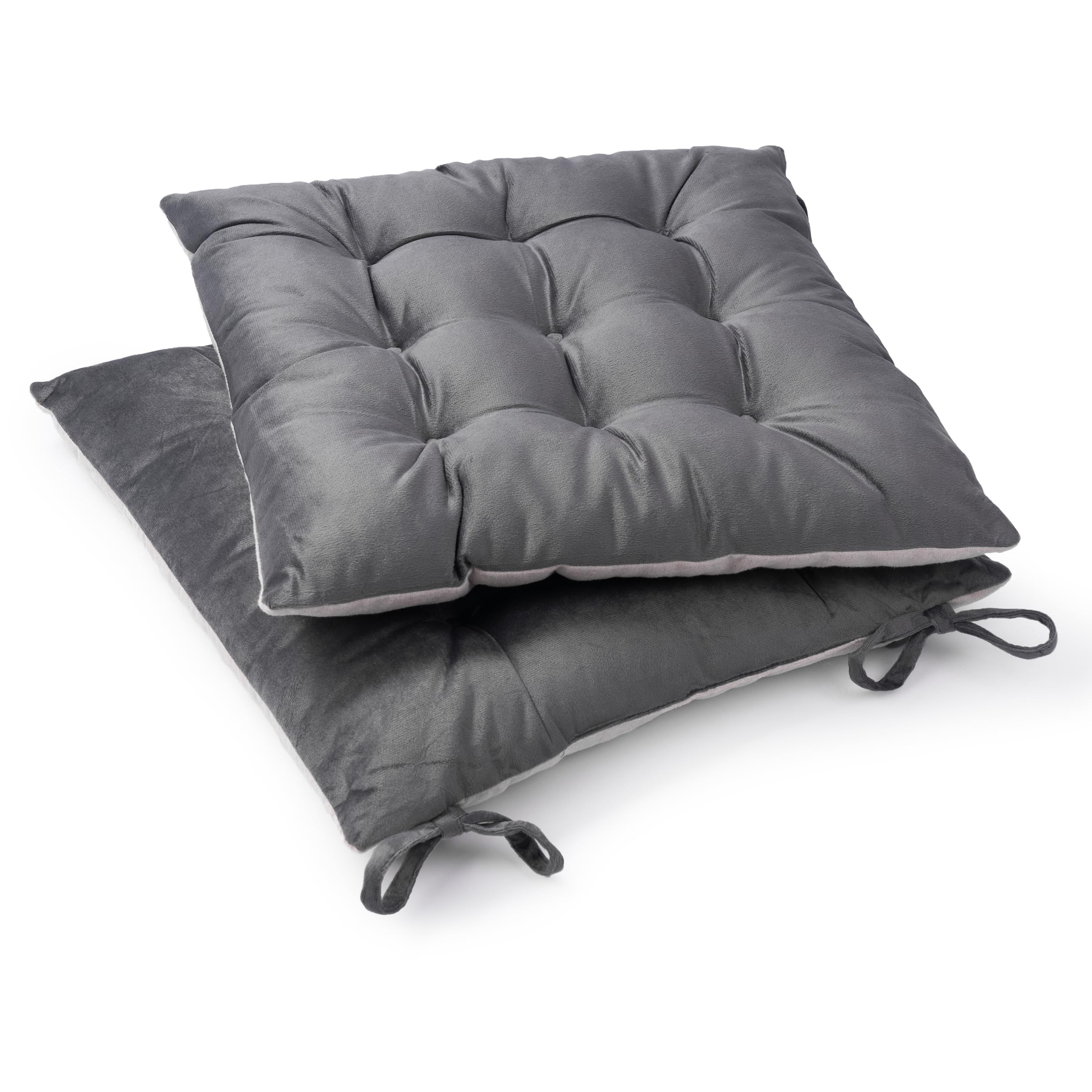 paco-home-sitzkissen-mit-befestigungsb-ndern-40x40-cm-stuhlkissen-indoor-2er-set-8 image 1