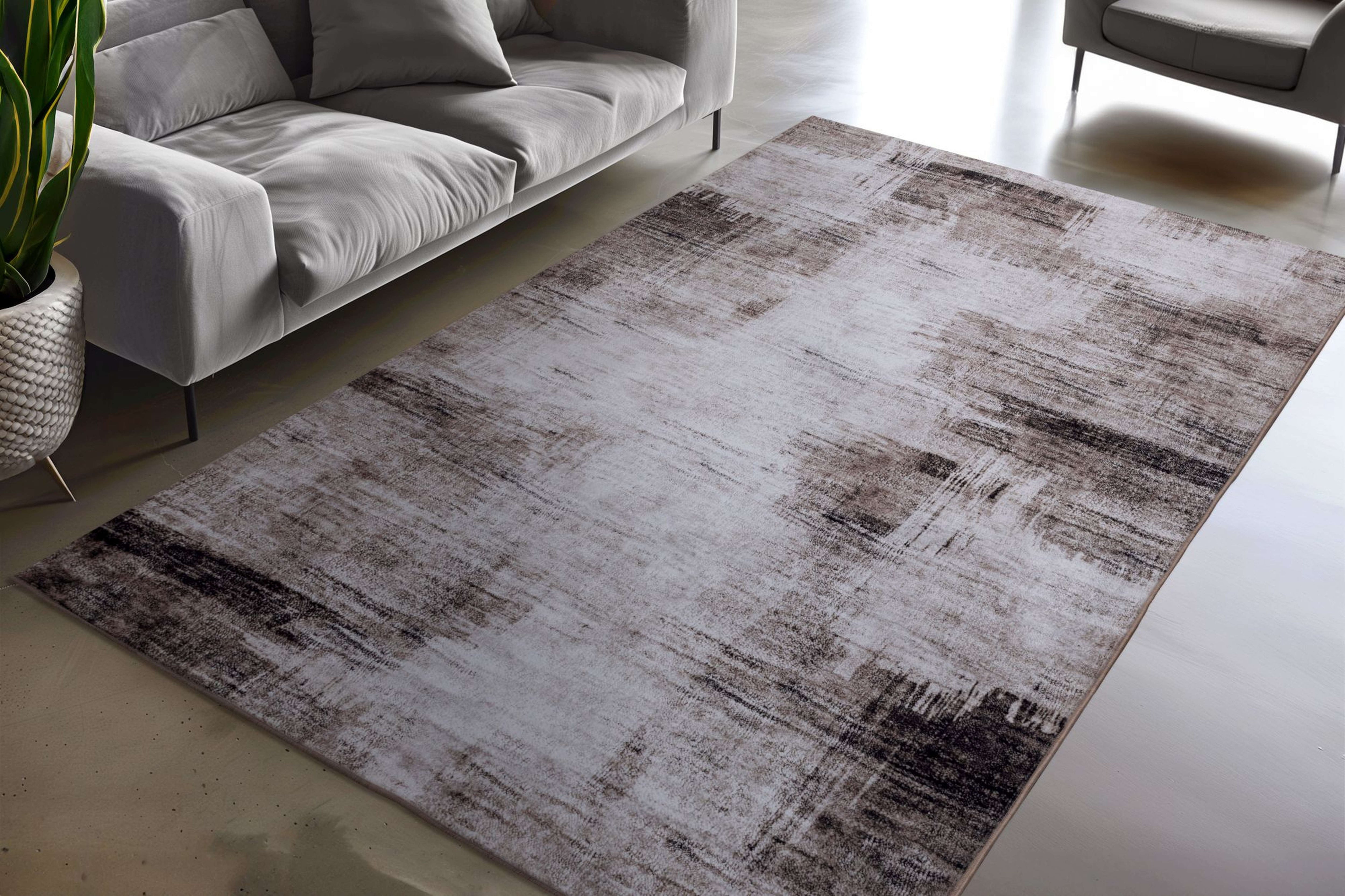 kayoom-visionary-127-beige-teppich-kurzflor-6-mm-polyester-900-g-m-pflegeleicht image 5