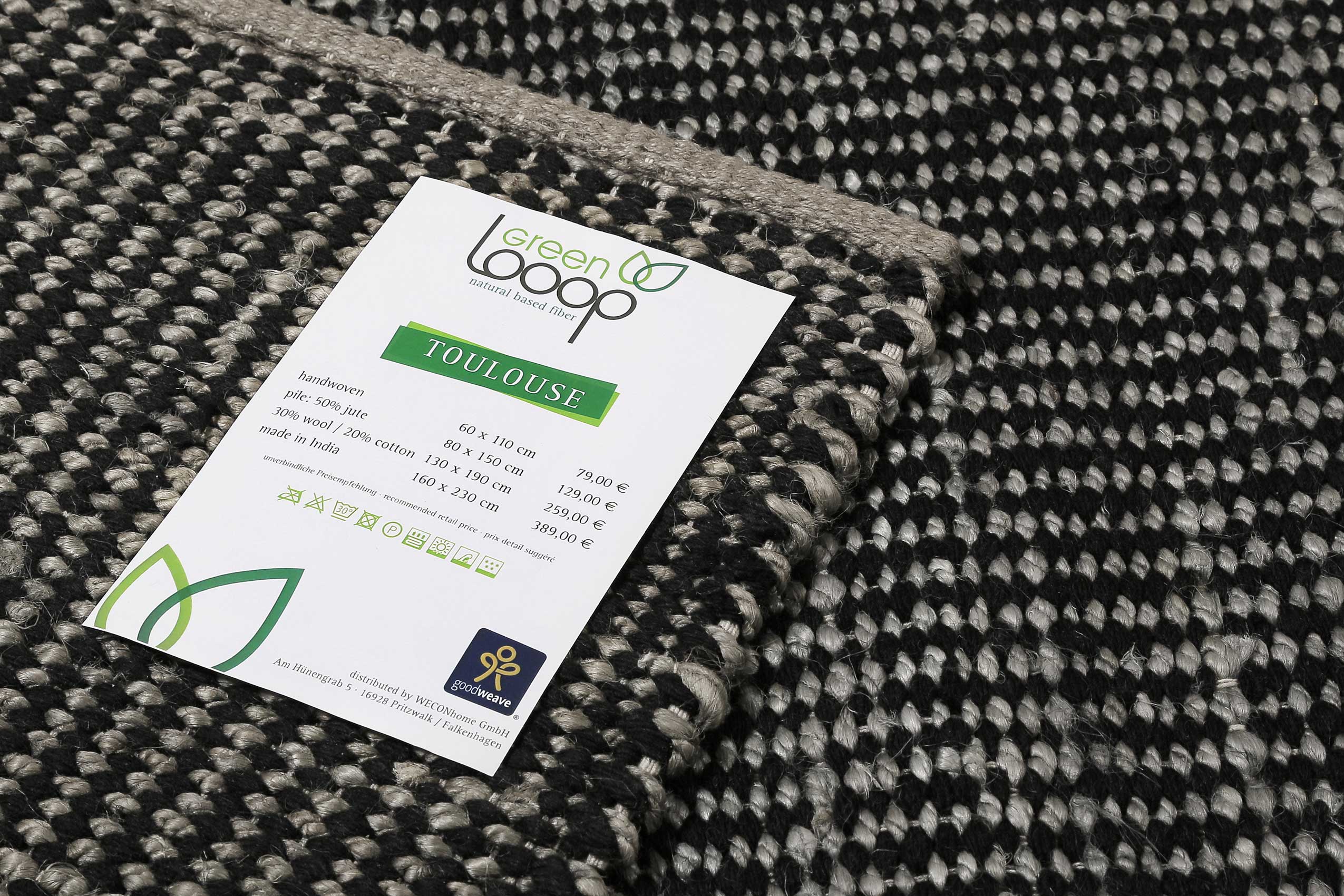 green-looop-toulouse-kelim-teppich-grau-schwarz-jute-wolle image 4