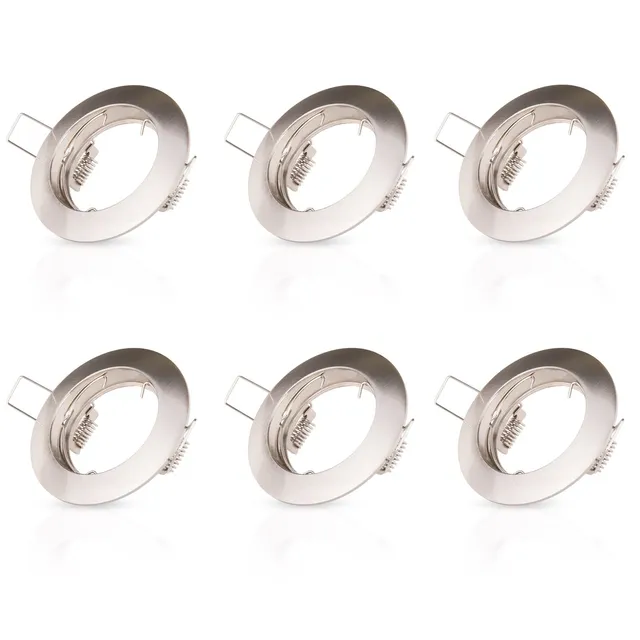 paco-home-einbaustrahler-6er-set-gu10-nickel-deckenspots-ohne-leuchtmittel image 1