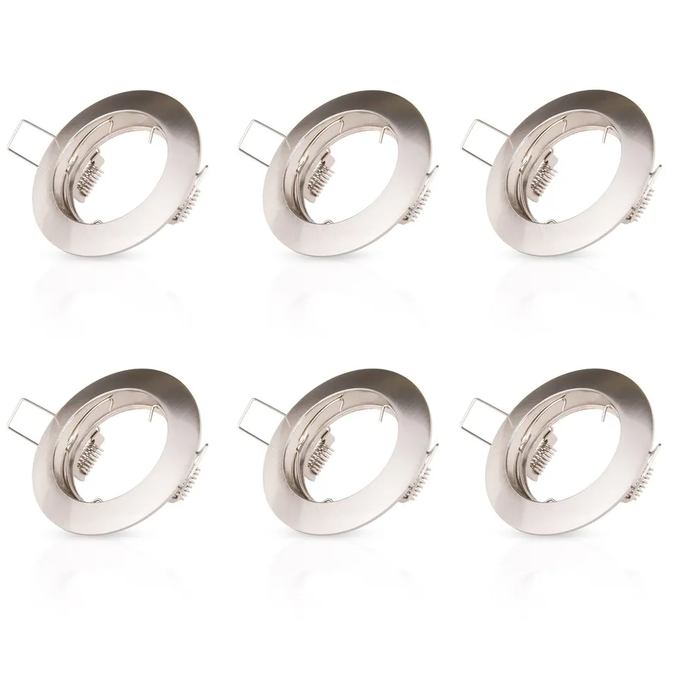 paco-home-einbaustrahler-6er-set-gu10-nickel-deckenspots-ohne-leuchtmittel image 1