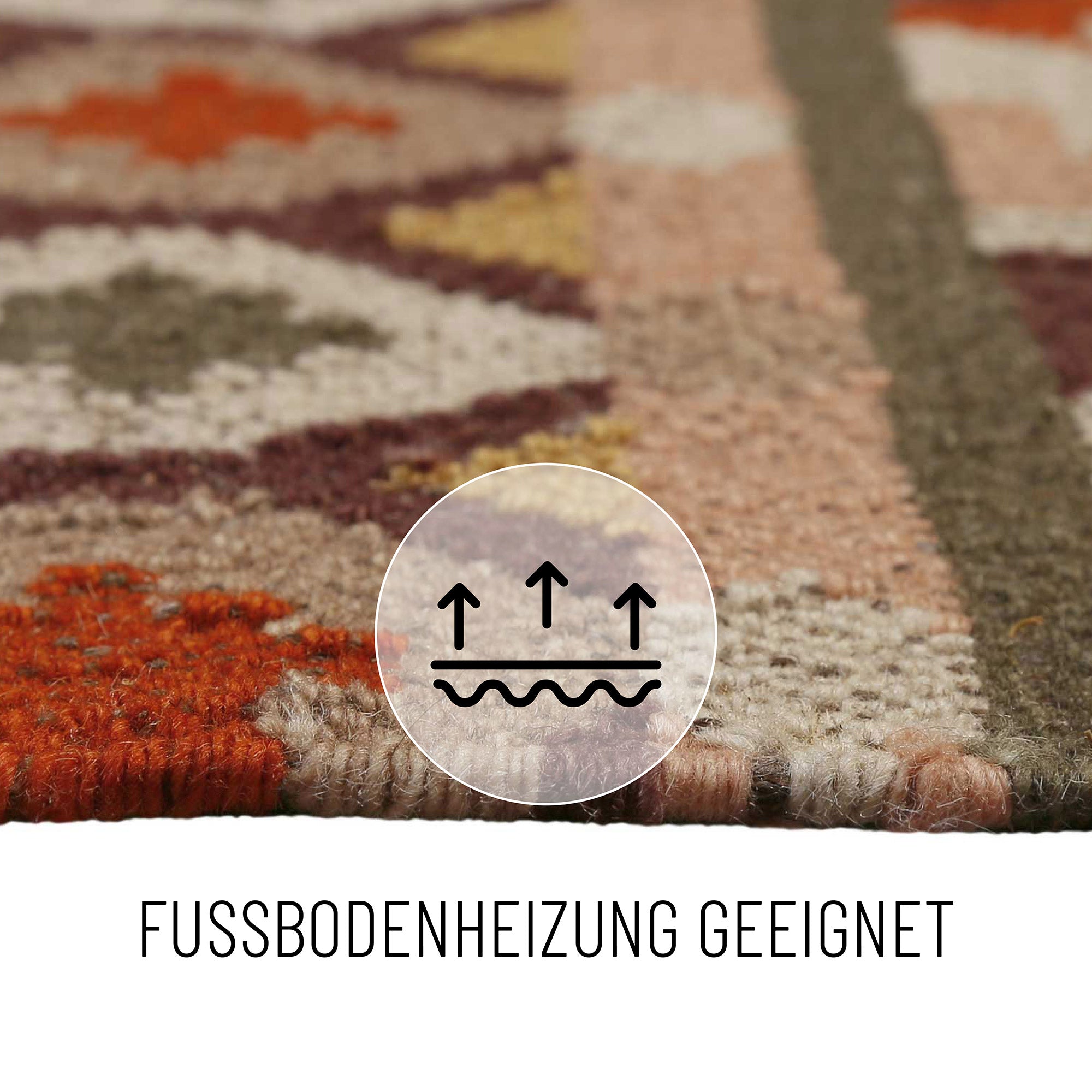 weconhome-green-looop-balou-kelim-teppich-rostbraun-wolle image 7