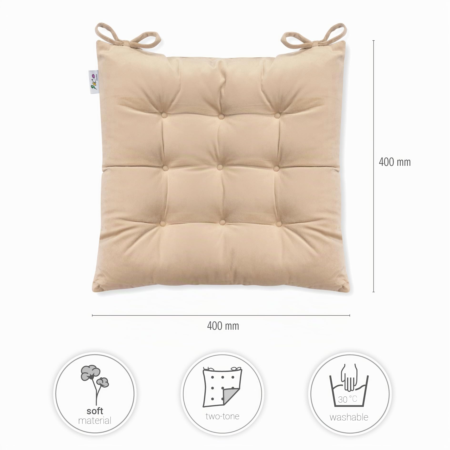 paco-home-sitzkissen-mit-befestigungsb-ndern-40x40-cm-stuhlkissen-indoor-2er-set-9 image 4