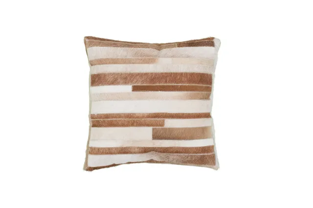 kayoom-lavish-pillow-110-handgefertigtes-lederkissen-im-patchwork-design-100-led image 1