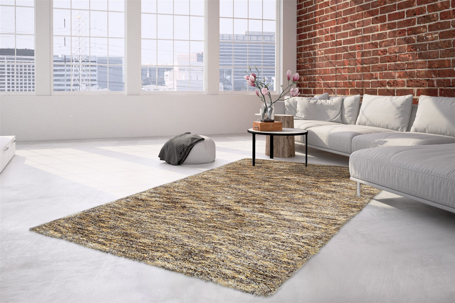 kayoom-mona-8043-farbintensiver-hochflorteppich-weicher-flor-modernes-design-ver image 2
