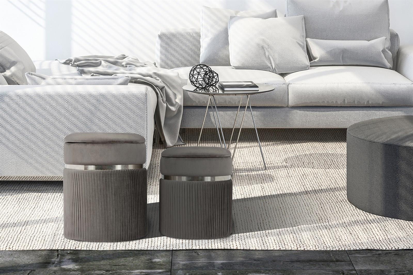 kayoom-hocker-zora-325-2er-set-hocker-mit-stauraum-metallring-samtbezug image 7