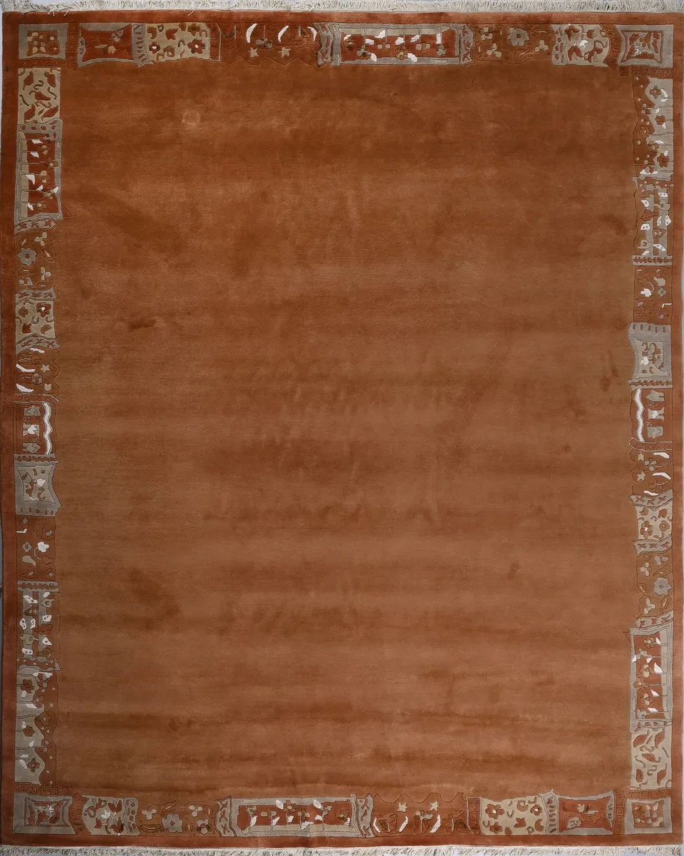 weconhome-tibet-teppich-terra-braun-retro-bord-re-handgekn-pft image 1
