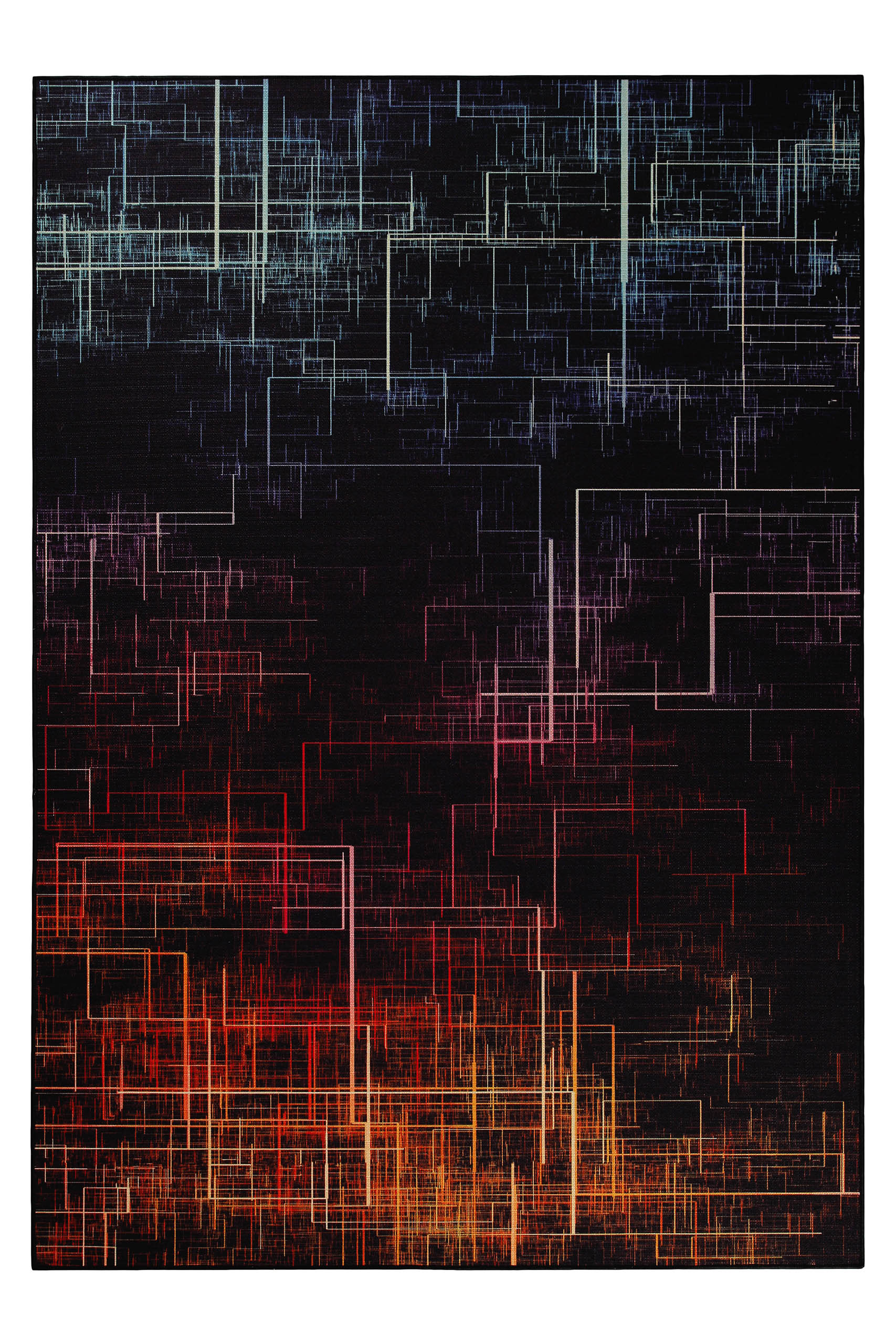 weconhome-gamerteppich-quantum-warp-schwarz-multi-gewebt-antirutsch-oeko-tex image 4