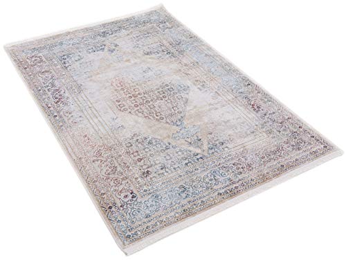 carpetfine-vintage-teppich-saturn-beige-120x170-cm-moderne-wohn-und-schlafzimmer image 8